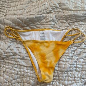 Yellow Tie-Dye Bikini Bottoms